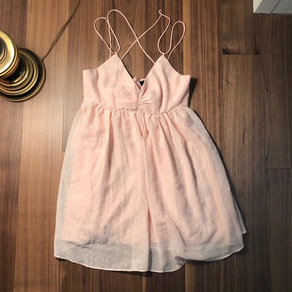 Beautiful pink babydoll NBD dress